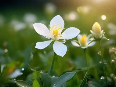 一枝花映照出的纯洁美丽画卷