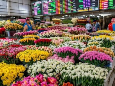 路鲜花批发市场探秘，揭秘鲜花价格波动规律