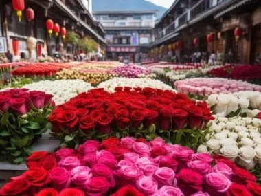 昆明玫瑰鲜花批发，品质与花香的完美交融