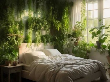 卧室花卉绿植，净化空气，提升睡眠品质的绿色伴侣