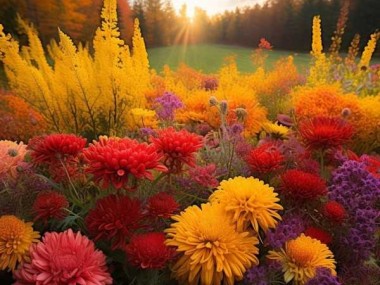 九月花韵，秋季花卉图片盛宴