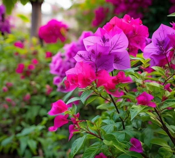 三角梅开花秘籍，花期揭秘与养护攻略,三角梅开花期详解，时间、原因及养护技巧,植物,第1张