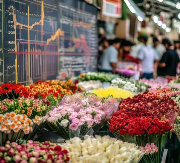 解析鲜花市场涨跌之谜，批发行情脉动探秘,鲜花市场批发行情解析，涨跌背后的市场脉动,性价比,鲜花市场,第1张
