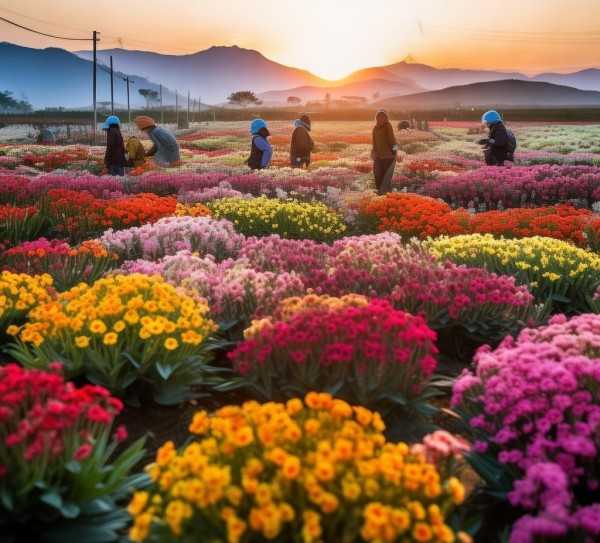 云南鲜花基地经济奇迹揭秘，花海中的产业密码,云南鲜花基地批发价格表揭秘，花海中的经济奥秘,鲜花批发,鲜花市场,第1张