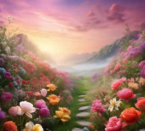 四季花海秘境之旅,探寻一年四季花开不败的仙境之地,植物,第1张