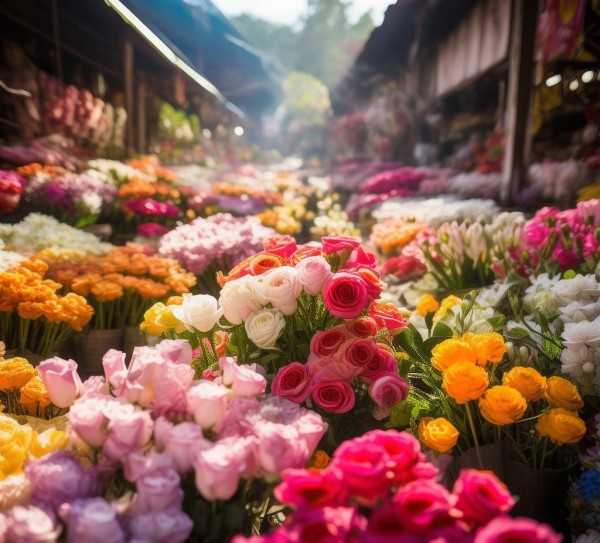 云南斗南鲜花市场，揭秘花海中的价格与情感故事,云南斗南鲜花市场探秘，一支多少钱，背后的故事令人感慨,鲜花批发,鲜花市场,鲜花,第1张