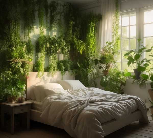 卧室花卉绿植，净化空气，提升睡眠品质的绿色伴侣,卧室养花，清新环境，释放负氧离子，排出二氧化碳，提升睡眠质量,植物,绿萝,第1张