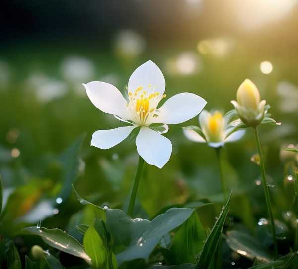 一枝花映照出的纯洁美丽画卷,一枝百合花，鲜花图片中的纯洁与美丽,鲜花,第1张