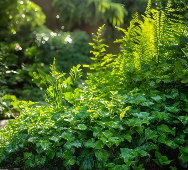 四季如春，水养植物的生机盎然画卷,四季常青，水养植物的绿意盎然——图片赏析,植物,绿萝,第1张