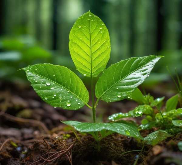 三瓣叶奇观，揭秘自然界的神秘植物之美,探寻自然之美，三瓣叶子的植物图片名称揭秘,植物,花期,第1张