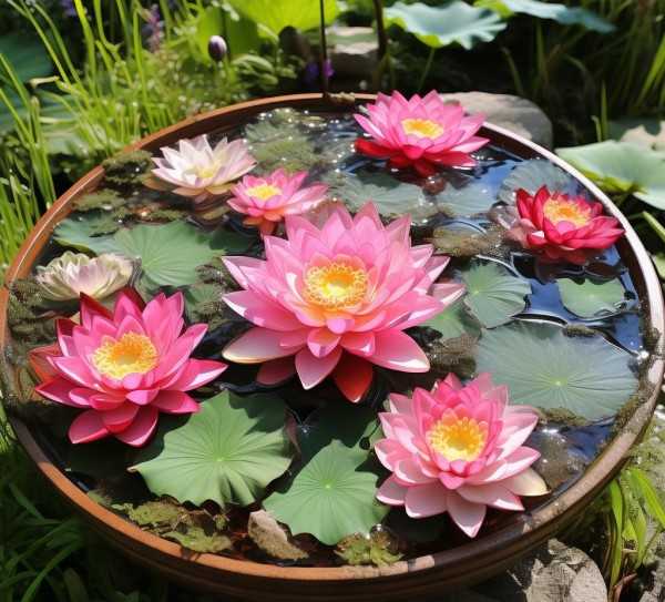 夏日莲韵，轻松养护碗莲，打造持久花景,碗莲养护指南，好养且花期长，如何轻松打造夏日美景,植物,花期,延长花期,第1张